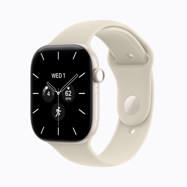 Apple Watch Series 12 ตัวเรือนเซรามิกสีขาวไข่มุก พร้อมสาย Sport Band สีทราย
