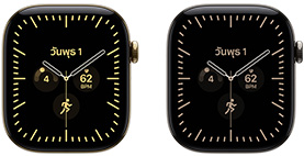 Apple Watch Series 12 ตัวเรือนไทเทเนียมสีเรเดียนท์โกลด์และสีธรรมชาติ