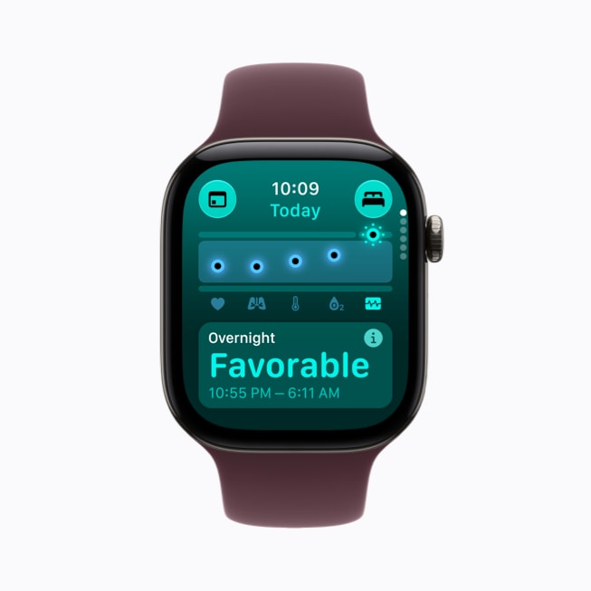 Apple Watch Series 12 แสดงข้อมูลสุขภาพระหว่างติดตามตอนกลางคืน
