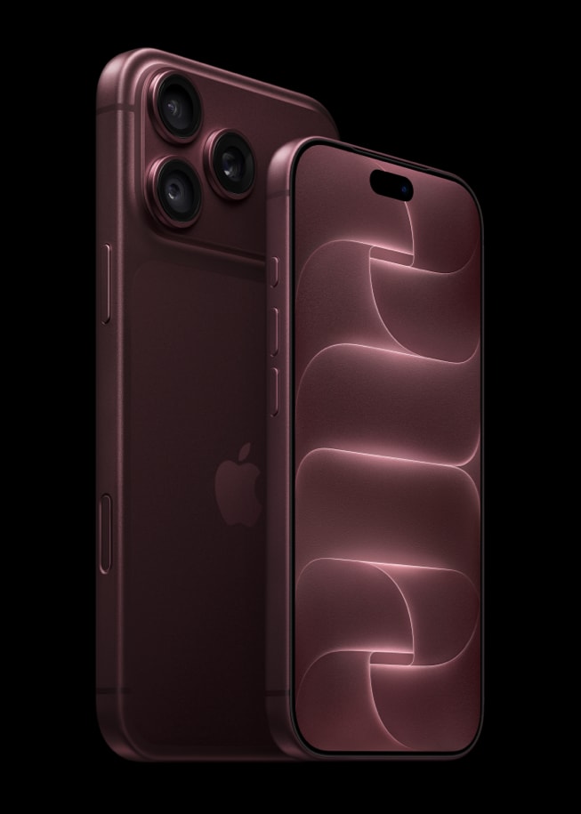 ภาพทางการ iPhone 18 Pro และ Pro Max สีเบอร์กันดี แสดงด้านหน้าและด้านหลัง