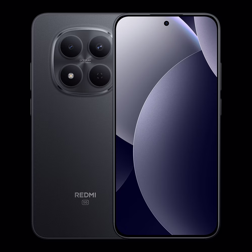 REDMI Note 15 Pro 5G สี Black ภาพสินค้าทางการ ด้านหน้าและด้านหลัง
